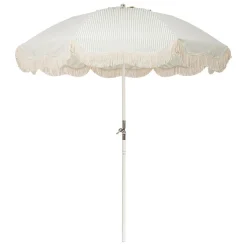 The Club Umbrella - Lauren'S Sage Stripe