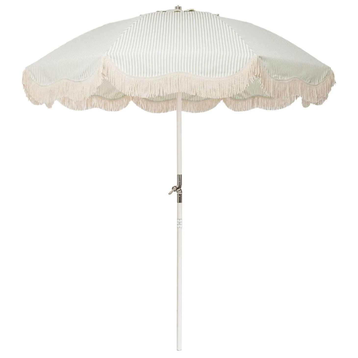 The Club Umbrella - Lauren'S Sage Stripe