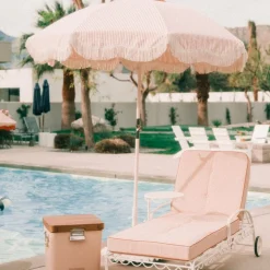 The Club Umbrella - Lauren'S Pink Stripe