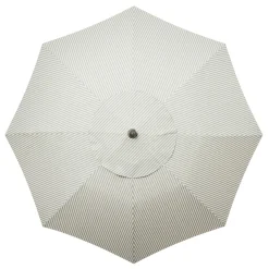 The Club Umbrella - Lauren'S Sage Stripe