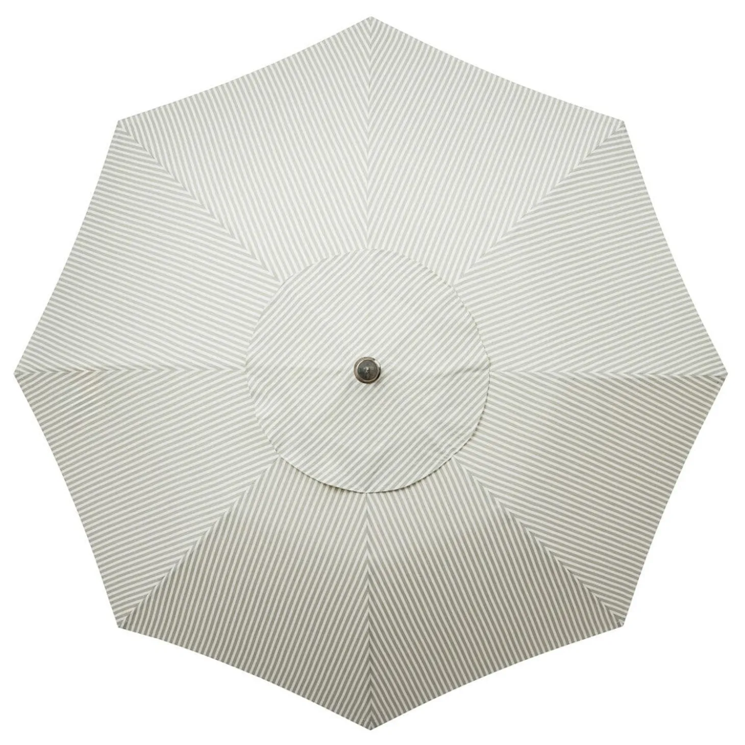 The Club Umbrella - Lauren'S Sage Stripe