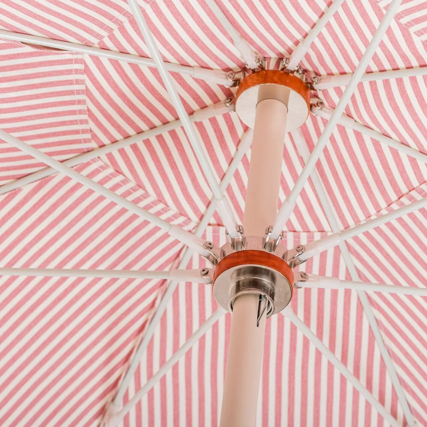 The Club Umbrella - Lauren'S Pink Stripe