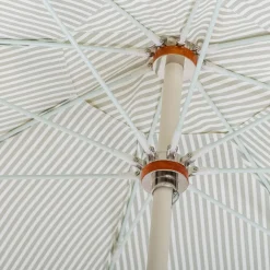 The Club Umbrella - Lauren'S Sage Stripe