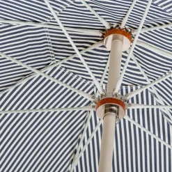The Club Umbrella - Lauren'S Navy Stripe