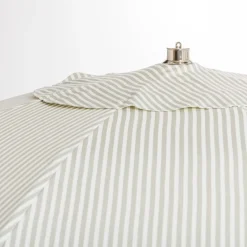 The Club Umbrella - Lauren'S Sage Stripe