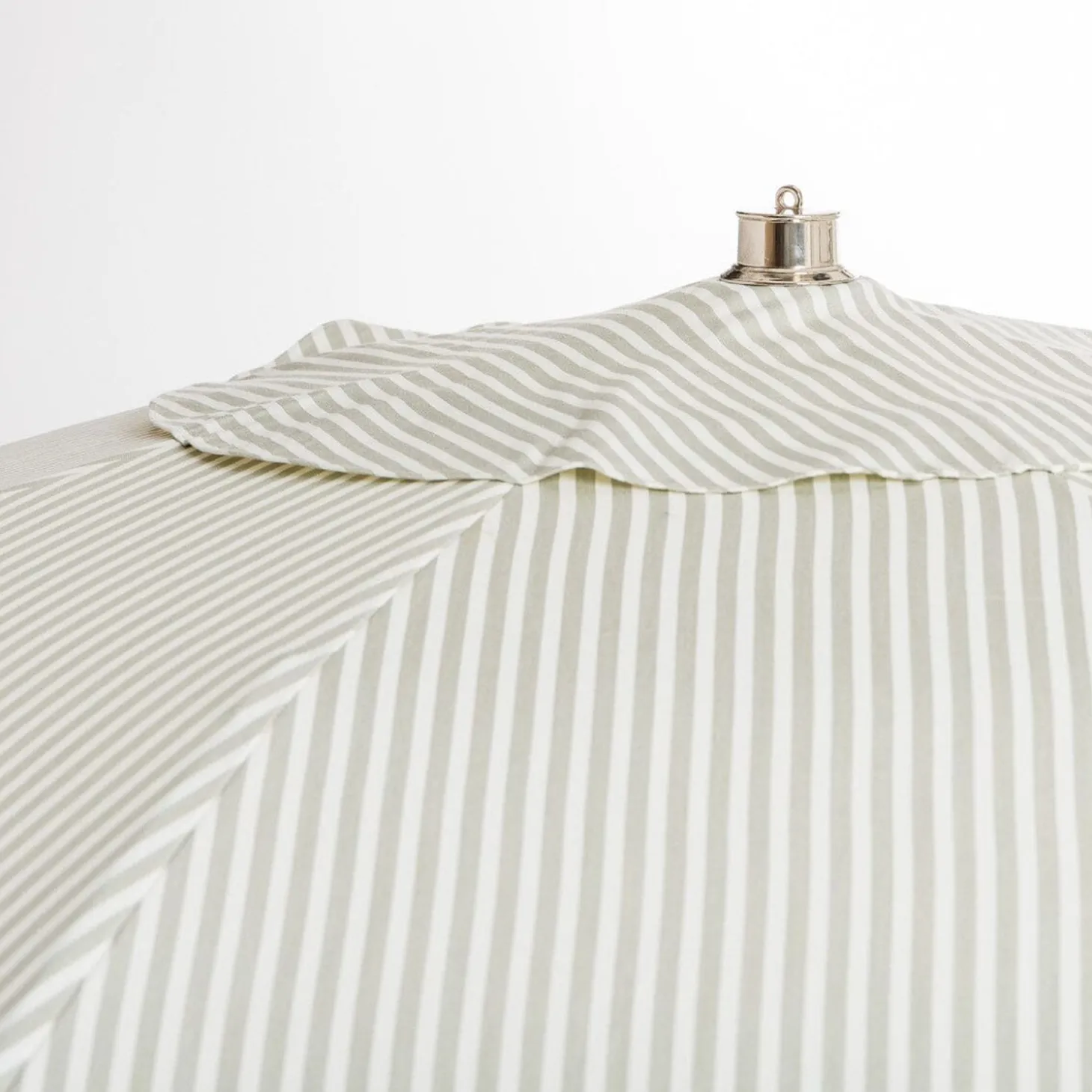 The Club Umbrella - Lauren'S Sage Stripe