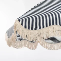 The Club Umbrella - Lauren'S Navy Stripe