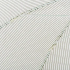 The Club Umbrella - Lauren'S Sage Stripe