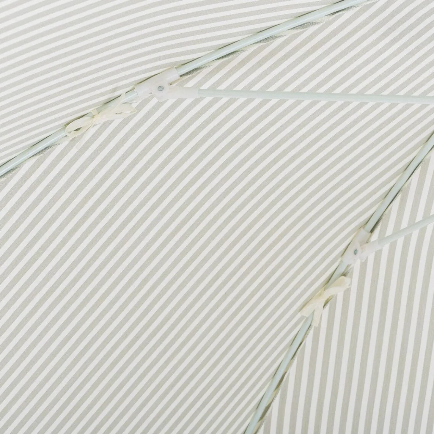 The Club Umbrella - Lauren'S Sage Stripe