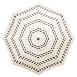 The Club Umbrella - Malibu Black Stripe