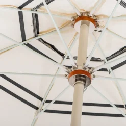 The Club Umbrella - Malibu Black Stripe