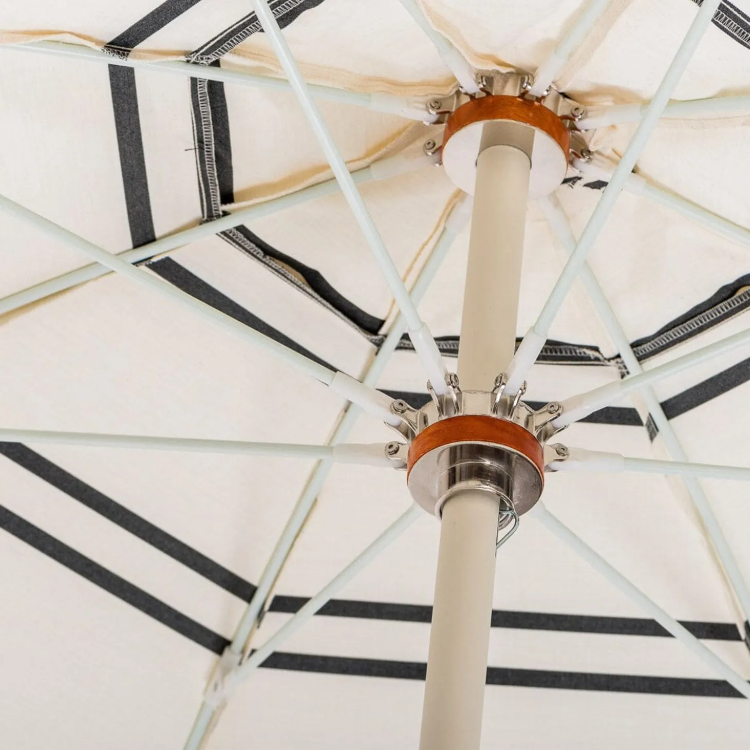 The Club Umbrella - Malibu Black Stripe