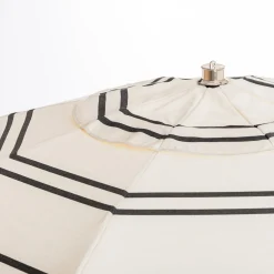 The Club Umbrella - Malibu Black Stripe