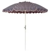 The Club Umbrella - Monaco Navy And Pink Stripe