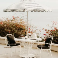 The Club Umbrella - Monaco Black Stripe