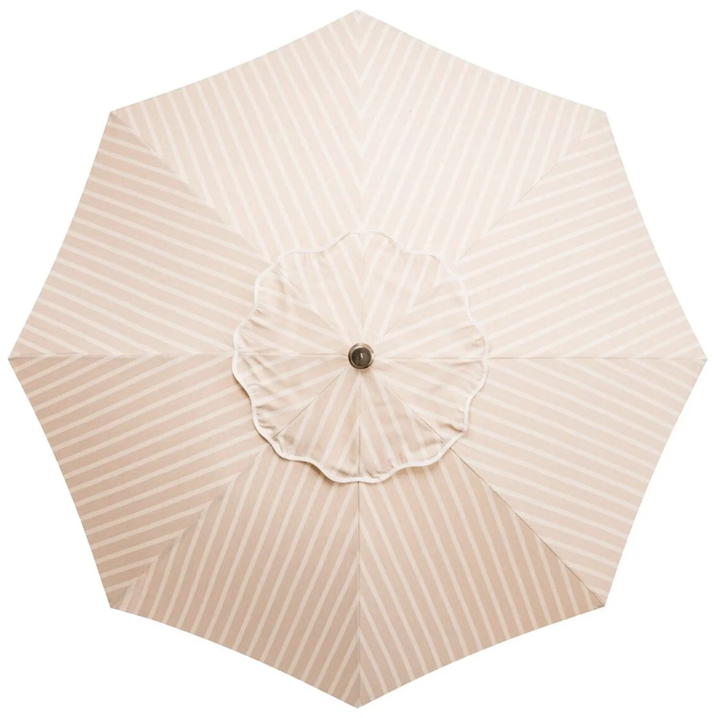 The Club Umbrella - Monaco Natural Stripe
