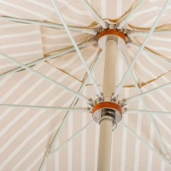 The Club Umbrella - Monaco Natural Stripe