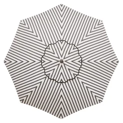 The Club Umbrella - Monaco Black Stripe