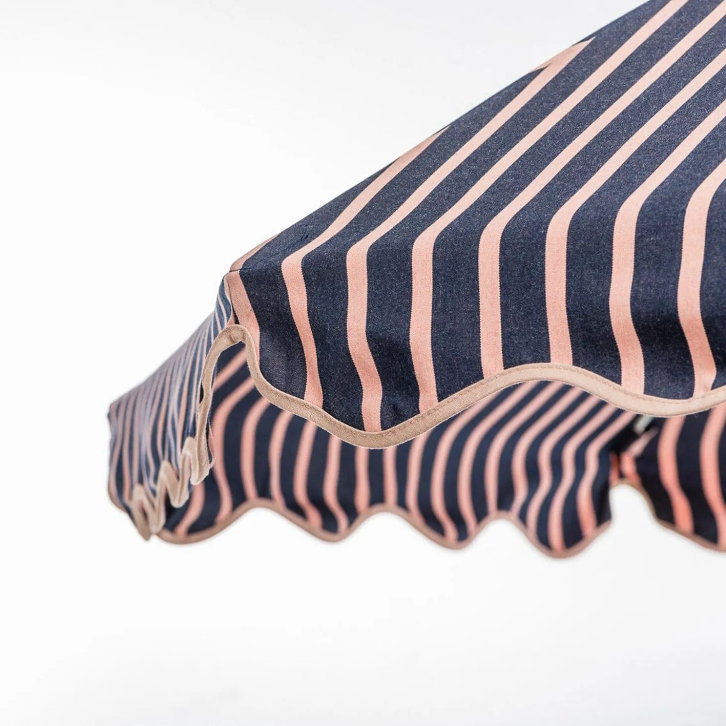 The Club Umbrella - Monaco Navy And Pink Stripe