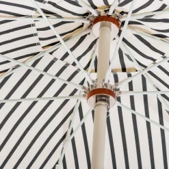 The Club Umbrella - Monaco Black Stripe