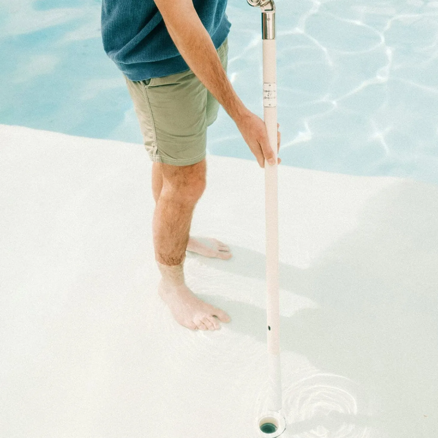 The Club Umbrella - Monaco Natural Stripe