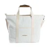 The Cooler Tote Bag - Lauren'S Sage Stripe