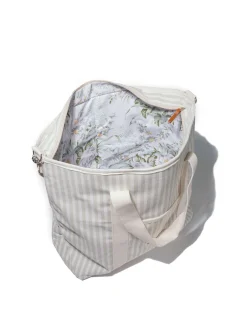 The Cooler Tote Bag - Lauren'S Sage Stripe
