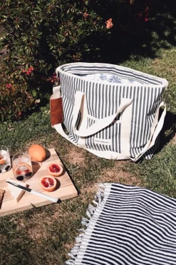 The Cooler Tote Bag - Lauren'S Navy Stripe