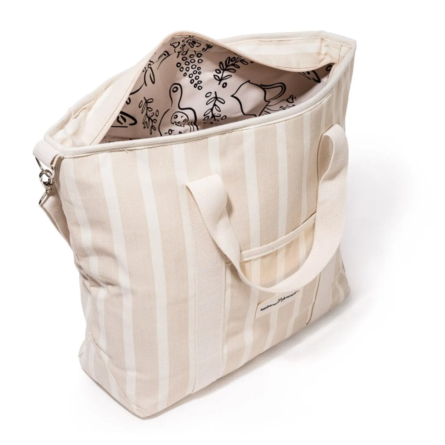 The Cooler Tote Bag - Monaco Natural Stripe