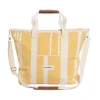 The Cooler Tote Bag - Vintage Yellow Stripe