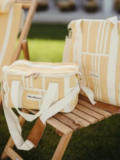 The Cooler Tote Bag - Vintage Yellow Stripe