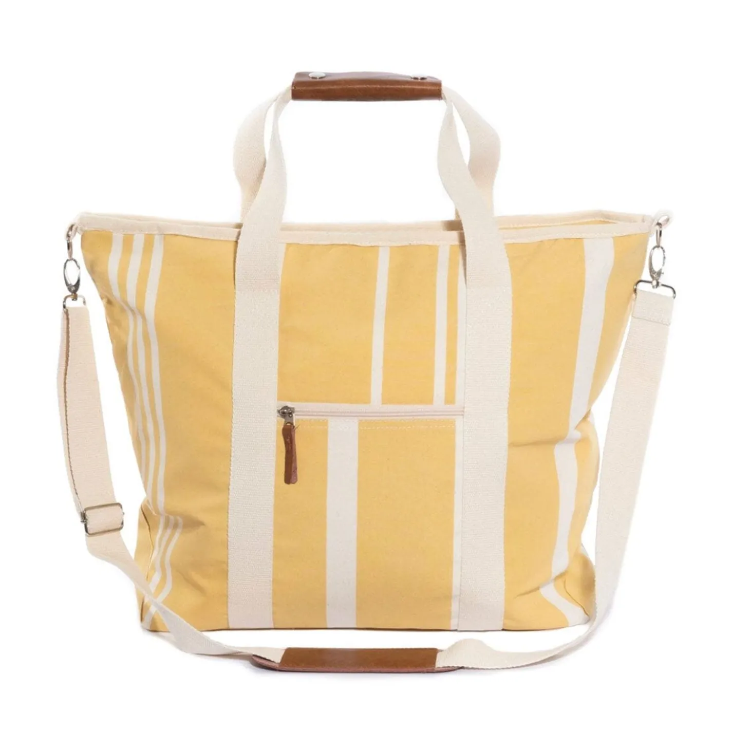 The Cooler Tote Bag - Vintage Yellow Stripe