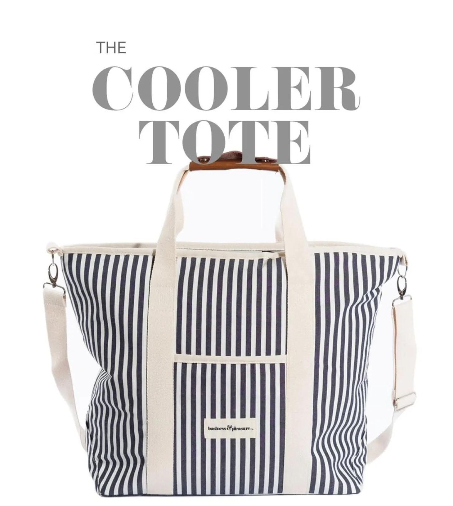 The Cooler Tote Bag - Vintage Yellow Stripe