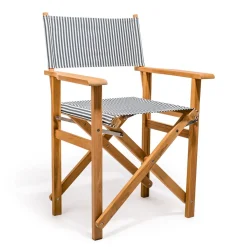The Directors Chair - Table Height - Lauren'S Navy Stripe