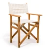 The Directors Chair - Table Height - Monaco Natural Stripe