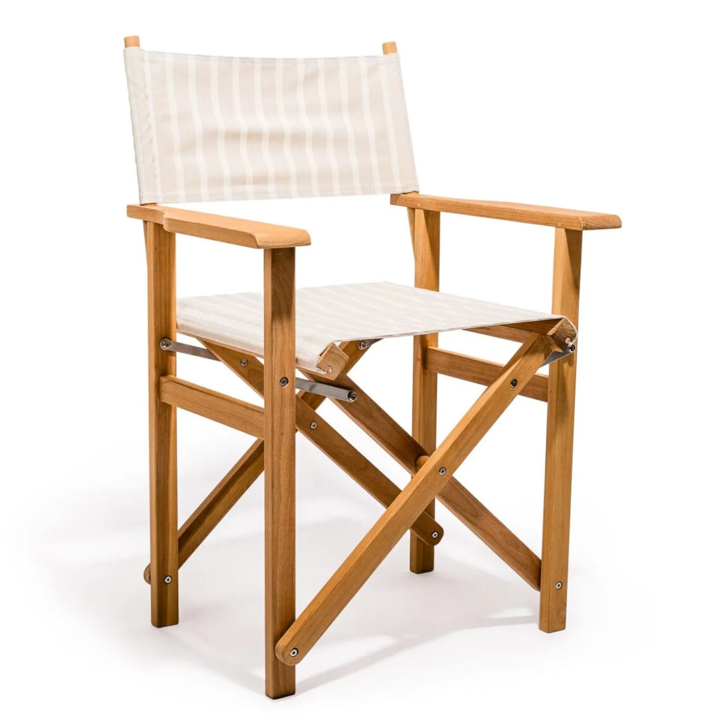 The Directors Chair - Table Height - Monaco Natural Stripe