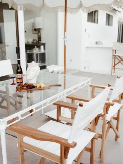 The Directors Chair - Table Height - Antique White