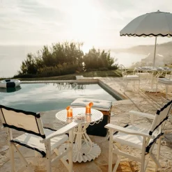 The Directors Chair - Table Height - Rivie White