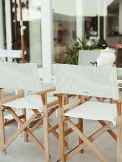 The Directors Chair - Table Height - Lauren'S Sage Stripe