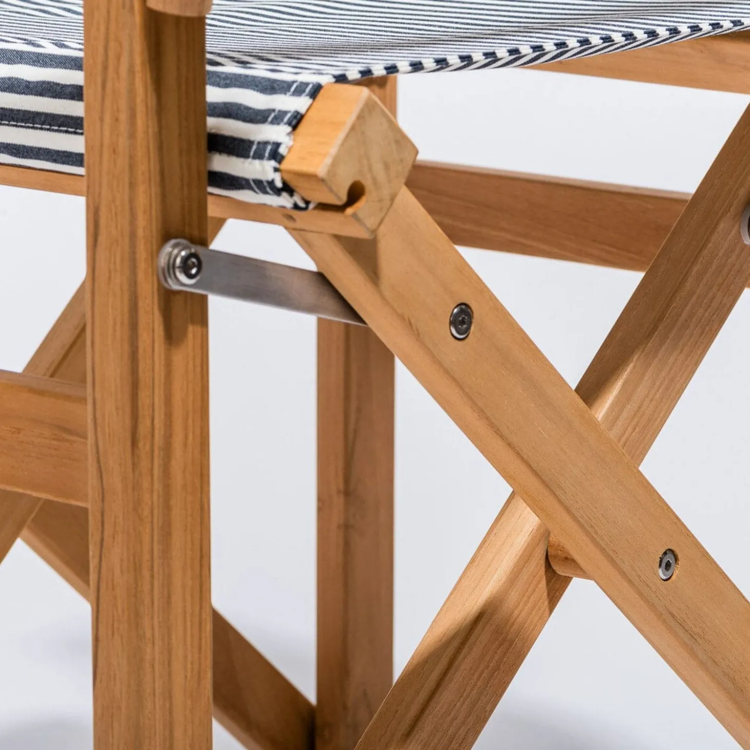 The Directors Chair - Table Height - Lauren'S Navy Stripe