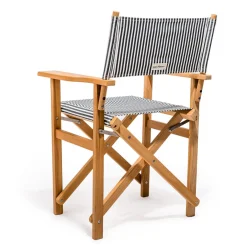 The Directors Chair - Table Height - Lauren'S Navy Stripe