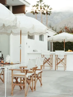 The Directors Chair - Table Height - Lauren'S Sage Stripe