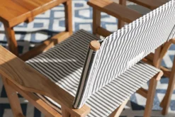 The Directors Chair - Table Height - Lauren'S Navy Stripe