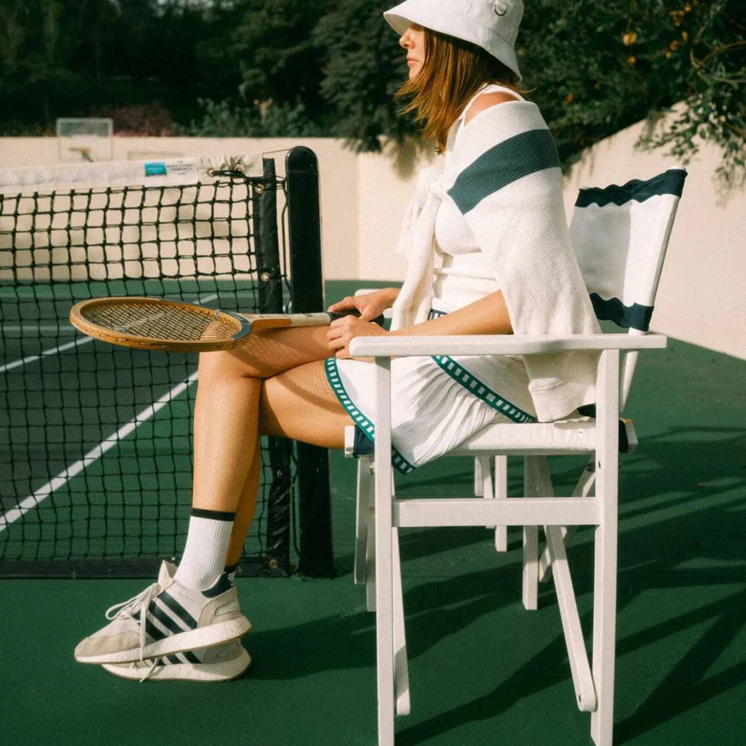 The Directors Chair - Table Height - Rivie White