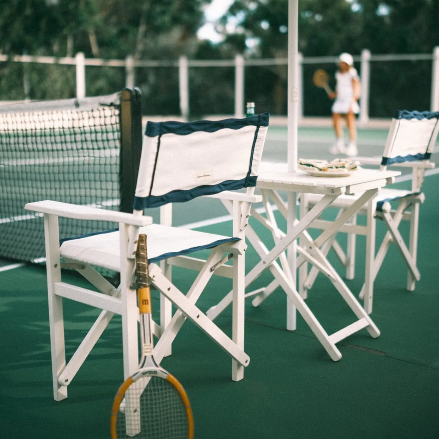 The Directors Chair - Table Height - Rivie White