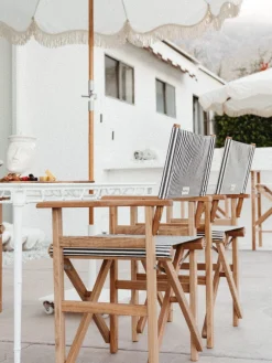 The Directors Chair - Table Height - Lauren'S Navy Stripe