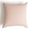 The Euro Throw Pillow - Lauren'S Pink Stripe