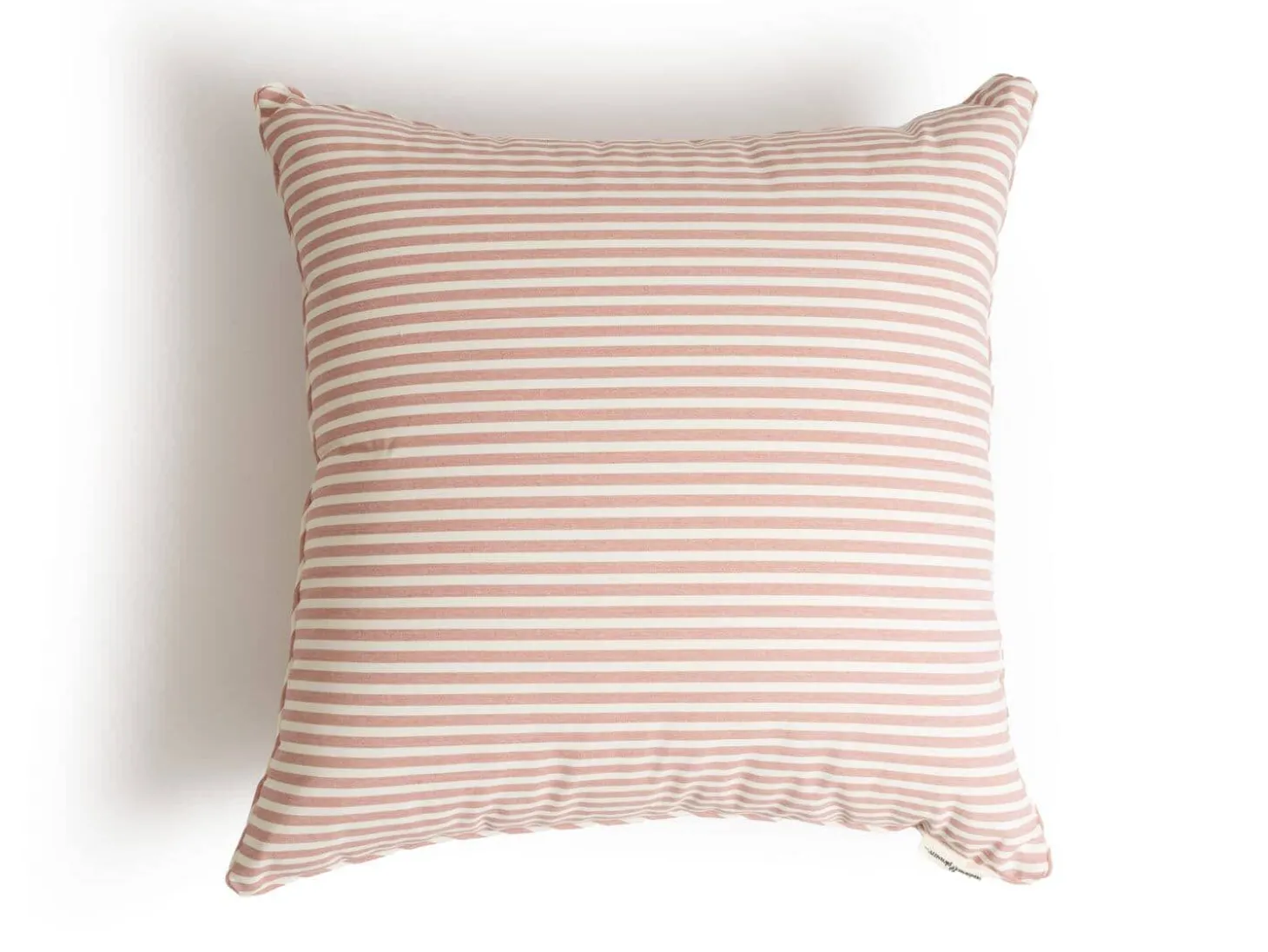 The Euro Throw Pillow - Lauren'S Pink Stripe