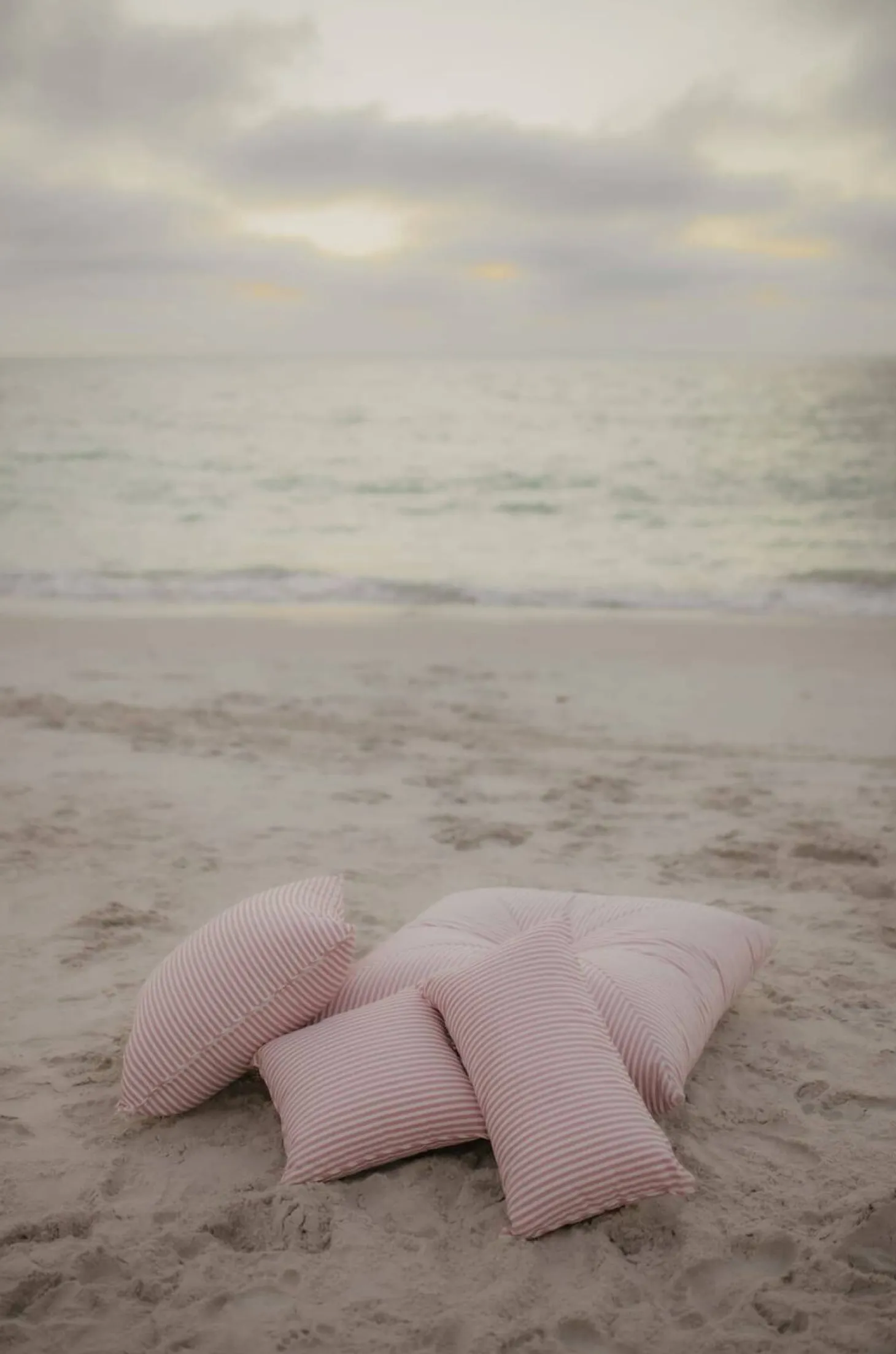 The Euro Throw Pillow - Lauren'S Pink Stripe