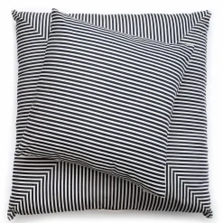 The Euro Throw Pillow - Lauren'S Navy Stripe